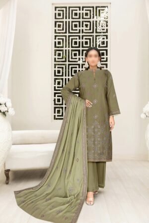 3PC Embroidery Chicken Kari Lawn
